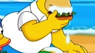 Beach Bitch 2: Pussy Full of Cum. Cartoon Simpsons Parody.