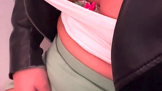 C Airplane Masturbation - Playing with My Tits & Cumming Hard