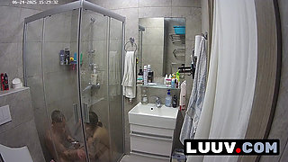 LUUV. Couple Kareflore and Abbadon shower for their reality show