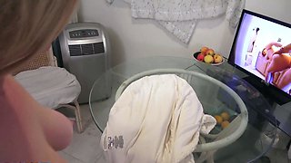 Up late and sneaking into the kitchen to fuck stepmom