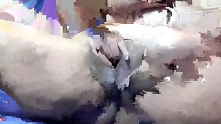 Horny Thai BBW Talk Dirty Over the Phone While Got Squirted Rubbing Her Fat Pussy