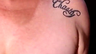 Titty Bouncing Flexing One Tit Back N Forth and Both