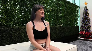 Cute Sexy Brunette Babe Myah Monroe Handjobs Hard Cock POV