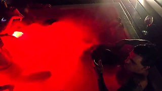Yael Stc And Vato Knock Knock - 2 Friends Sharing Old Mans Huge Cock! Double Blowjob In The Party