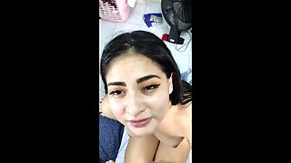 Stepdaughter Naked Punishment for Bad Grades - Threesome Taboo with Cum in Mouth & Face Fucking
