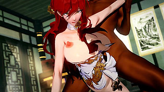 Honkai Star Rail - Himeko BDSM Rough Sex Bondage - 3D Hentai Animations