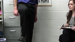 Busty teen vlogger gets harsh fuckfest in office