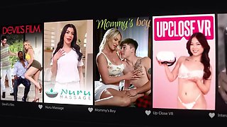 DEVILS FILM - Naughty Wife Leads Hot Threesome With Sexy Neighbor And A Strap-On