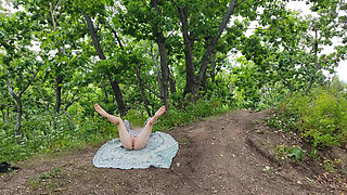 My Bare Butt and Pussy Are Getting Some Fresh Air in the Woods