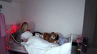 Big Boobed Blonde Masturbates With A Dildo In The Bathroom