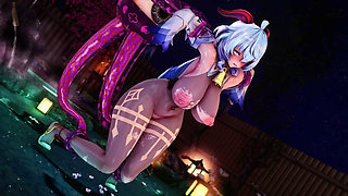 Genshin Impact -hot Spring Monster Fuck Horny Ganyu - 3D Hentai Animations