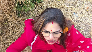 Mature indian wife blowjob kissing scenes and boobs press   outdoor