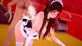 Kanojo, Okarishimasu - Chizuru Maid Ntr Sex - 3D Hentai Animations
