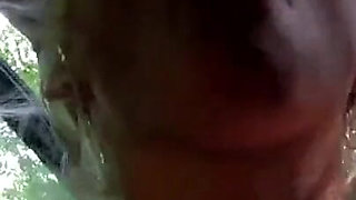 Big ass fishnet chick anally fucked in a car