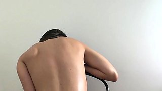 Louisa Rain Oils Up And Rides Dildo On Chair Onlyfans Video