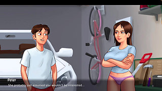 Summertime saga gameplay Part 2. Big boobs Diane, Jenny's ass