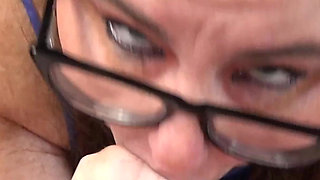 Ashley Ace Swallows a Cock Before Bedtime