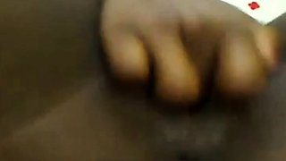 Ebony Masturbates on Webcam