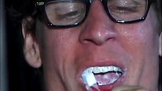 Teen brunette fucked in the bathroom