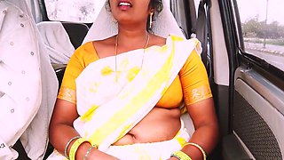 Indian maid seduces house owner for car sex in Telugu with dirty talk