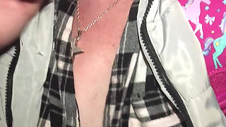 Got My Tits Out to Try and Cool Down Whilst Walking at Night