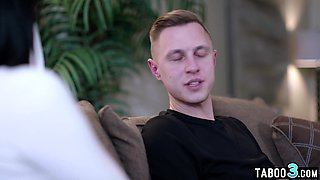 Mature stepmom got closer to her stepson