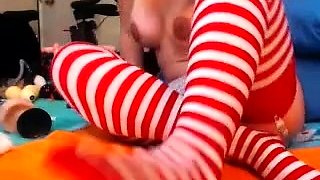 Close up teen masturbation