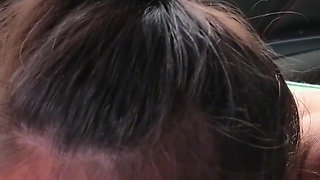 Wife's Friend Help Me with Cumshot in Car - Cheating POV