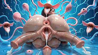 Hot 3D Cartoon Fantasy: Corruption Path Part 1 Teaser - Cum Swallowing & Creampie Compilation