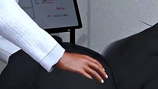 Beauty Leader Threesome Her Co-worker (p1) - 3D Animation Hentai
