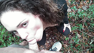 Dsc17-6 Petite MILF Babe Monica, Frolics Naked in the Forest, Blowjob, Fucked Doggy Style, Creampie