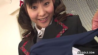 Anri Kawai In Japanese Schoolgirl Is Naughty, Uncensored