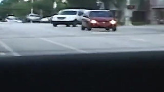 Robyn Foxx Dildos Her Pussy in My Back Seat