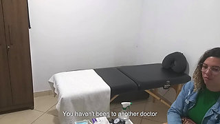 Real Doctor Examines the Patient's Anus and Breasts