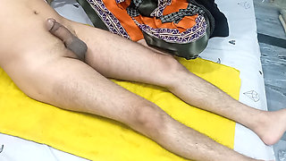 Indian Husband Beautiful Wife Big Dick Massage and Fingering Cream Cumshot in Wife Hand