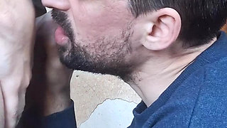 Hot Daddy Sucking Stud Massive Cock and Nuts 3 Times