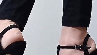 Stilettos and Bare Feet - Walking and Posing