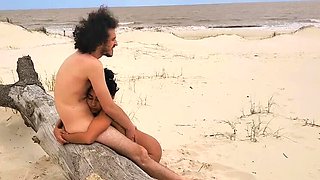 Wild Hope Fucks Sea Goddess on Desert Beach - Teen Brunette Latina Big Ass Rough Sex