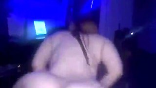 Hot Latina BBW Shakes Her Huge Phat Ass While Riding Her Partner's BBC