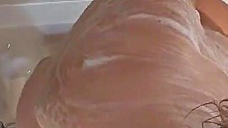Washing My Pussy with His Face Femdom Bathroom