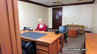 Huge penis for busty tits mature housewife in the office