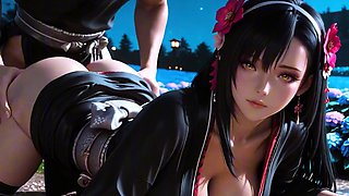 Tifa Lockhart shows huge boobs getting pounded with passion