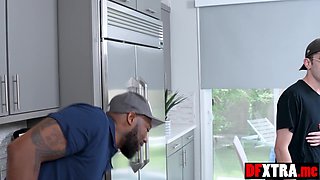 Housewife banged by the BIG BLACK DICK repairman