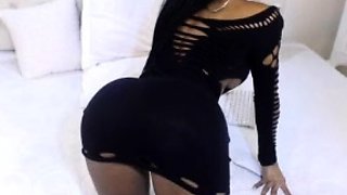 Hot Black Maid Does Some Webcam Black and Ebony