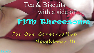 Cheating Wife Has First Threesome with Neighbors