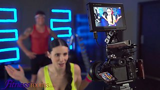 Gym bedrooms Big Tits romanian gym stunner Nelly Kent hard nail after hot workout riding Big Cock