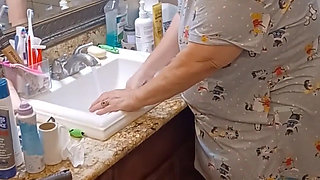 Washing My White Granny Panties for Client!