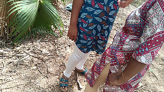 Step Sisters Enjoying Outdoor Hot Romance