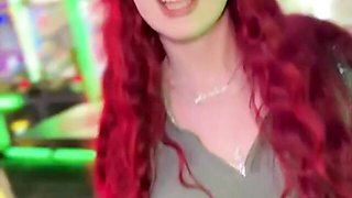 Beauteous Arietta Adams - red head scene - Mr Lucky Life