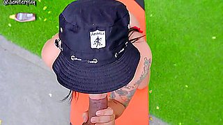 American Cheerleader Does Yoga At Pascual Guerrero Stadium With Her Coach Jenniferplay